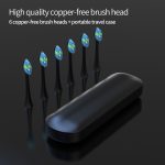 Periuta de dinti sonica reincarcabila USB personalizata cu temporizator inteligent incarcare rapida cu suport