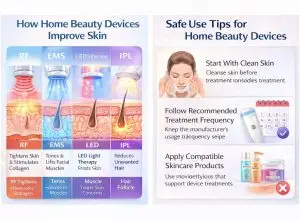 Are Home Use Beauty Devices Safe and Effective for Daily Skincare Routines?